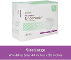 McKesson pull on style protective underwear with tear away sides