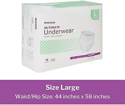 McKesson pull on style protective underwear with tear away sides