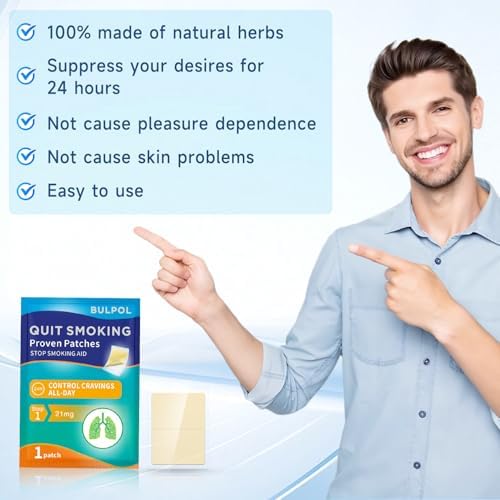 WHLH And Well-Being smoking cessation aids 24 hour controlled release patch close up