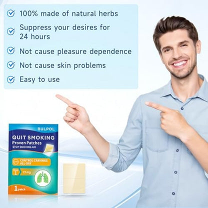 WHLH And Well-Being smoking cessation aids 24 hour controlled release patch close up