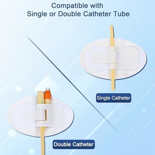 Breathable foam anchor leg band holder sticker demonstrating tube locking feature