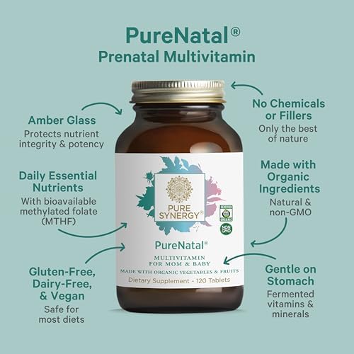 Pure Synergy PureNatal organic prenatal supplement tablets
