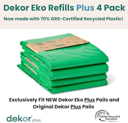 Eco friendly diaper pail liners made with recycled plastic