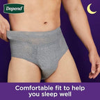 Depend male incontinence underwear waistband comfort and fit detail