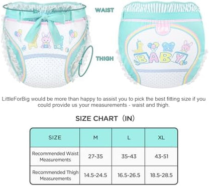 Littleforbig Baby Parade diaper wrap folded to show waterproof interior lining