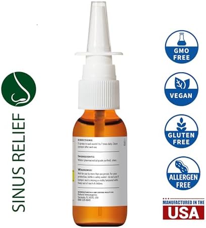 Argentyn 23 premium colloidal silver nose mist packaging details and ingredients