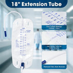 BeHerk catheter leg bag with anti-reflux valve and drainage tube