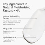 Lightweight moisturizer with hyaluronic acid for skin barrier support