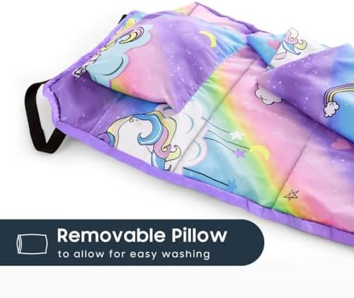 Wake In Cloud children bedding set unrolled flat to demonstrate the complete integrated layout
