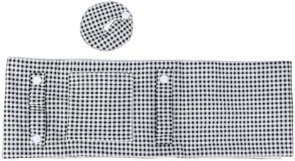 Pinklilycare G-tube protective belt with integrated side tube guides close up view