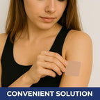 Water resistant and latex free Berberine patch texture detail