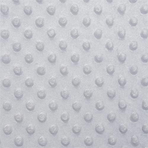 Close up view of the plush polyester popcorn velboa fabric texture