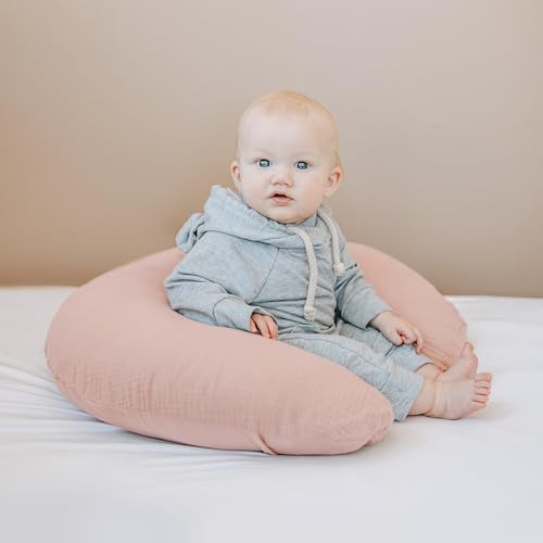 Konssy muslin pillow cover showing the durable fabric detail