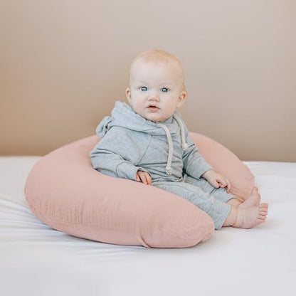 Konssy muslin pillow cover showing the durable fabric detail