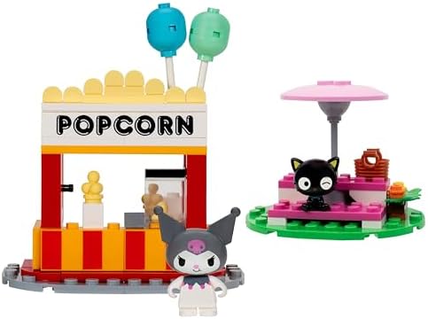 Close up view of the interactive push button popcorn popping mechanism