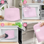 Using microwave sterilizer bag for breast pump parts