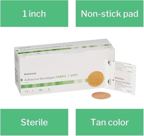 Latex-free sterile spot bandages for skin protection