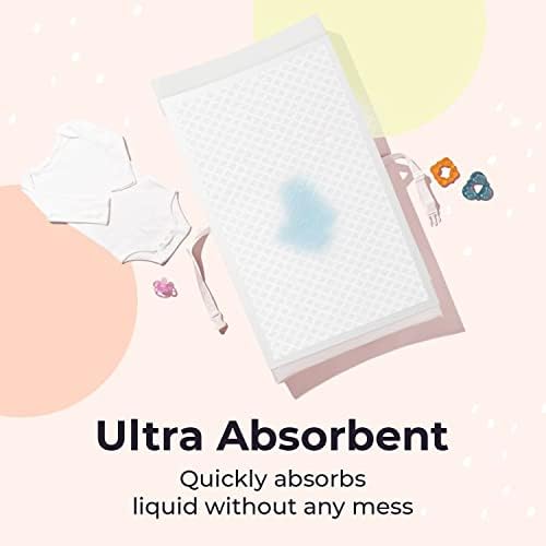 Peekapoo absorbent changing pads showing size 30 by 18 inches