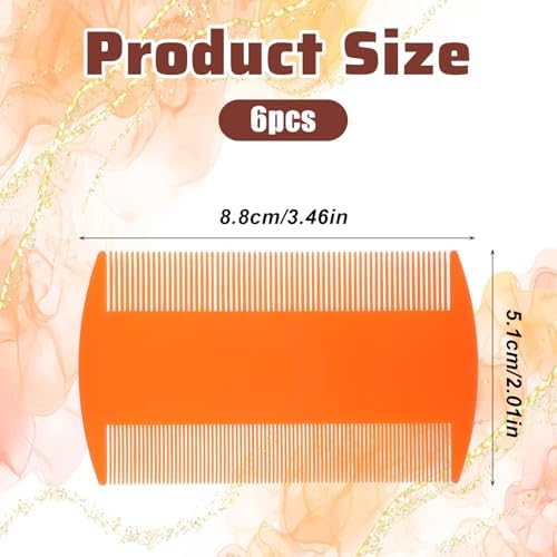 Double sided red plastic hair comb for kids and adults.