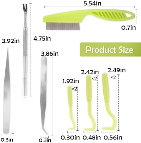 Durable stainless steel tools for effective flea and tick control