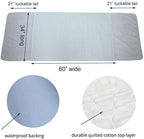 Side view of Careboree washable bed pad under mattress