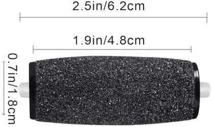 Ten blue extra coarse roller refills organized for electronic foot files