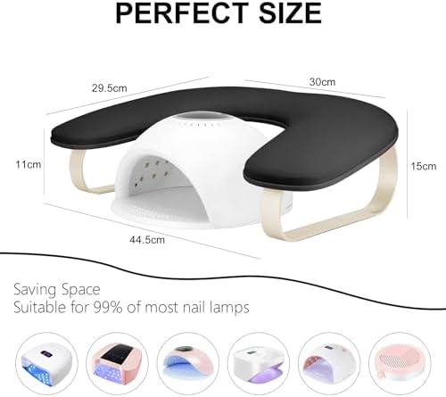 Bottom view showing anti-slip pads on Wenxintek manicure stand