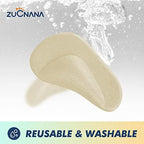 Close up of ZUCNANA gel insole texture and adhesive backing for foot care
