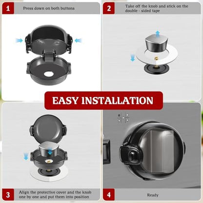 Stove knob protector for child safety