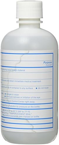 Close up of the nozzle on the 8 ounce sterile eye wash squeeze bottle.