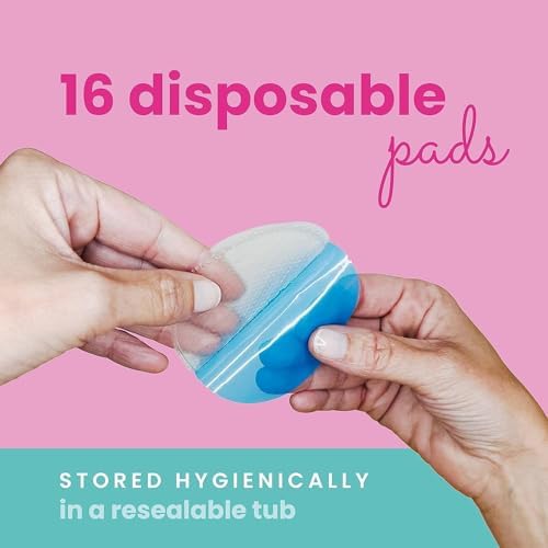 LaVie cooling gel pads applied for breastfeeding relief