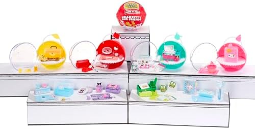 Authentic USA imported MGA's Miniverse Sanrio collectible ball display layout