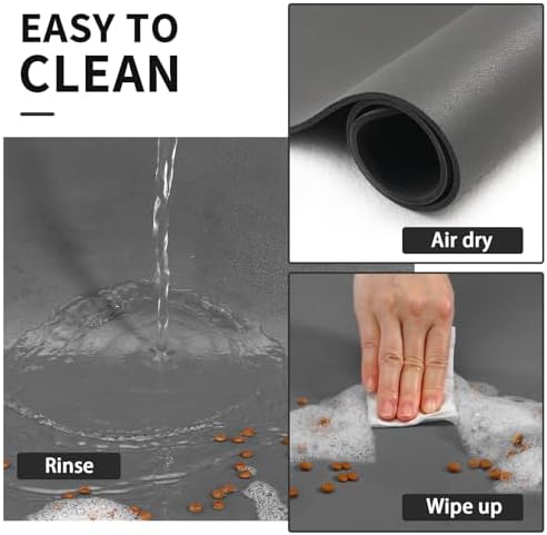 HotLive Quick Dry Dog Water Dispenser Mat waterproof backing