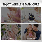 AIRSEE handheld nail dryer angle showing LED lamp beads