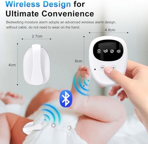 Rechargeable potty training alarm for boys and girls with USB-C case
