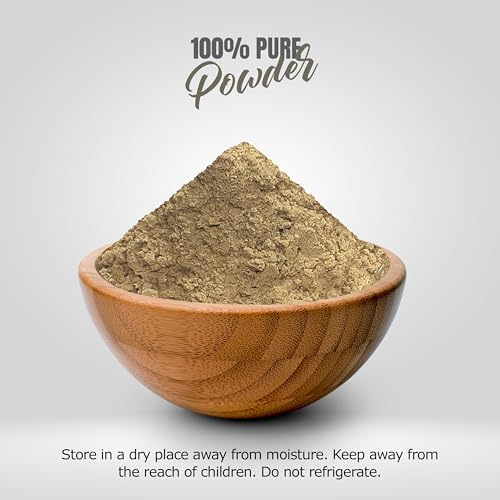 Inula Racemosa root powder 16 ounce container showing nutritional facts.