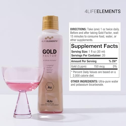 4Life Gold Factor supplement facts nutritional label