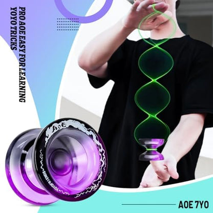 7YO AOE yoyo with storage bag and 10 strings included