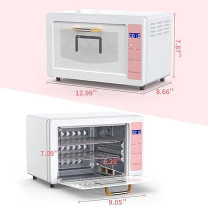 Professional spa tools organized inside Yofuly 10L sterilizer