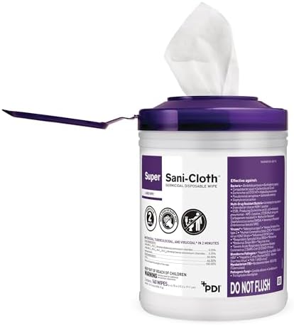 Super Sani-Cloth dual quaternary ammonium and alcohol formula ingredient label