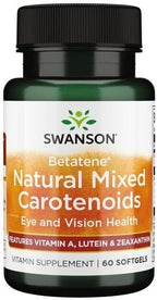 Swanson Betatene Natural Mixed Carotenoids softgels capsule close up