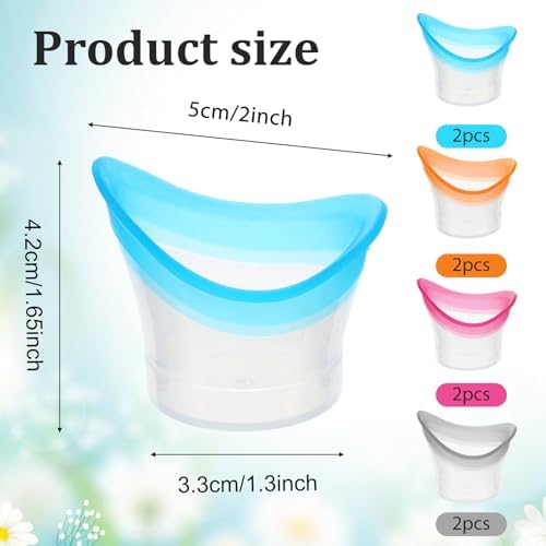 Silicone eye bath tool for cleaning dust and makeup irritants in India