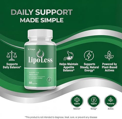 Three bottles of Mjo Xtreya LipoLess dietary supplement