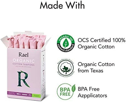 Super absorbency menstrual tampons for medium to heavy flow protection.