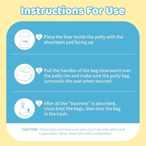Newnice 36 count potty bag storage convenience