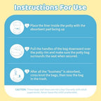 Newnice 36 count potty bag storage convenience