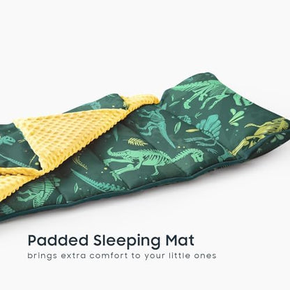 Wake In Cloud daycare nap bundle for boys in prehistoric forest green colorway