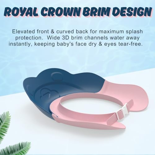 Compact folded view of the lightweight travel-friendly infant hair washing hat.