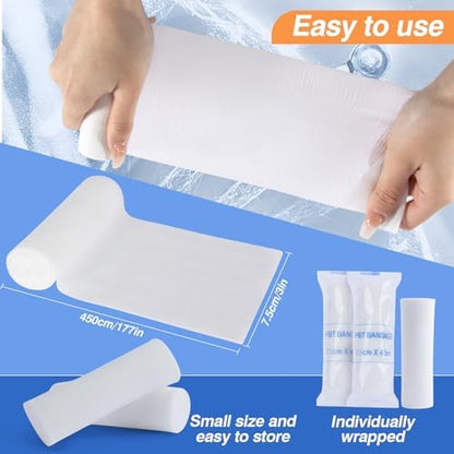 Multi pack of MAQIHAN premium gauze bandage wraps for costume design and crafting.