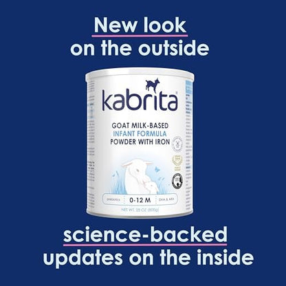 Kabrita non gmo infant formula with iron ingredients listing close up